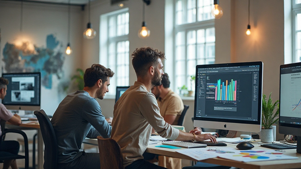 Creatieve designstudio met professionele werkruimte